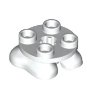 Feet, 2 x 2 x 2/3 with 4 Studs on Top / White