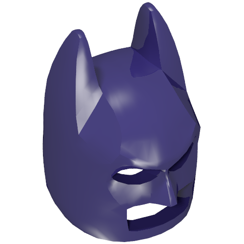 Lego Mask, Batman Cowl [Plain] / Dark Purple