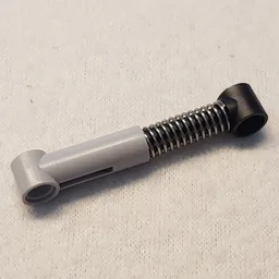 Technic Shock Absorber 6.5L with Soft Spring, Tight Coil, Black Piston Rod [Complete Assembly] / Light Bluish Gray