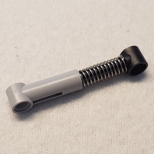 Lego Technic Shock Absorber 6.5L with Soft Spring, Tight Coil, Black Piston Rod [Complete Assembly]