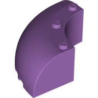 Brick Round Corner 6 x 6 x 2 / Medium Lavender