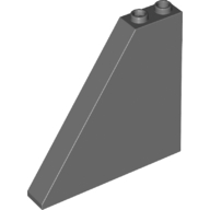 Lego Brick Sloped 55° 1 x 6 x 5 / Dark Bluish Gray