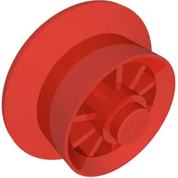 Train Wheel Spoked for Wagon / Red