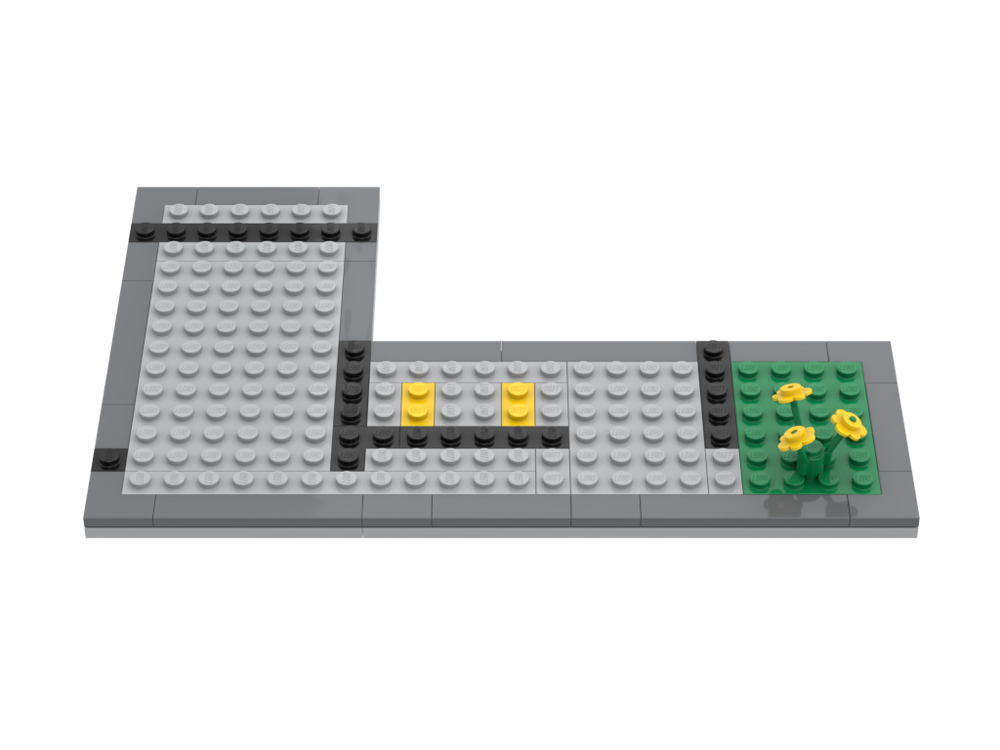 Lego Plate for LEGO Set 6363 - Auto Repair Shop