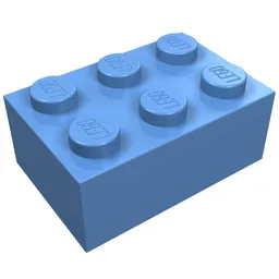 Brick 2 x 3 / Medium Blue