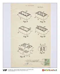 Belgian Patent LEGO Elements 1958