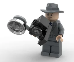 Graflex Speed Graphic – Minifigure Scale Camera