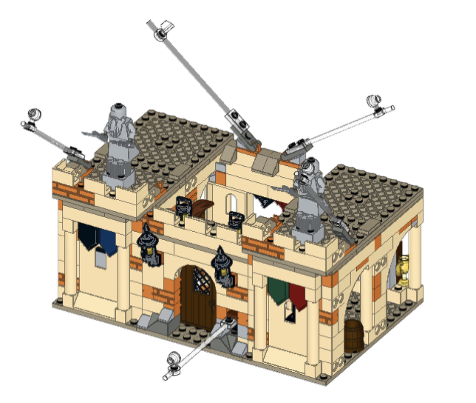 Lego Harry Potter Quidditch Room - First Flying Lesson set expansion