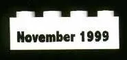 Brick 2 x 4 with November 1999 Pattern