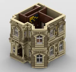 Swapped interiors - Floor extensions for the Beaux-Arts Modular Building