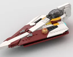 Ahsoka Delta 7 Jed Starfighter (minifigure scale) - MOC