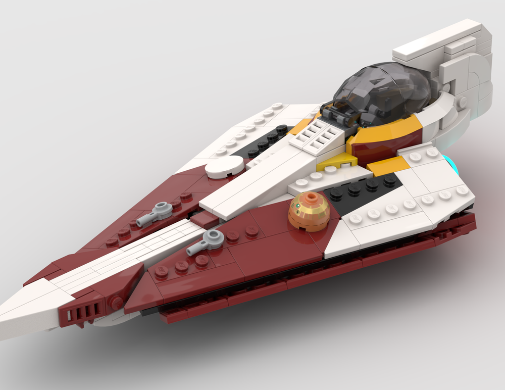 Lego Ahsoka Delta 7 Jed Starfighter (minifigure scale) - MOC