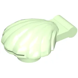 Animal, Clam [Type 1 - Continuous Scalloped Inner Lip] / Light Green