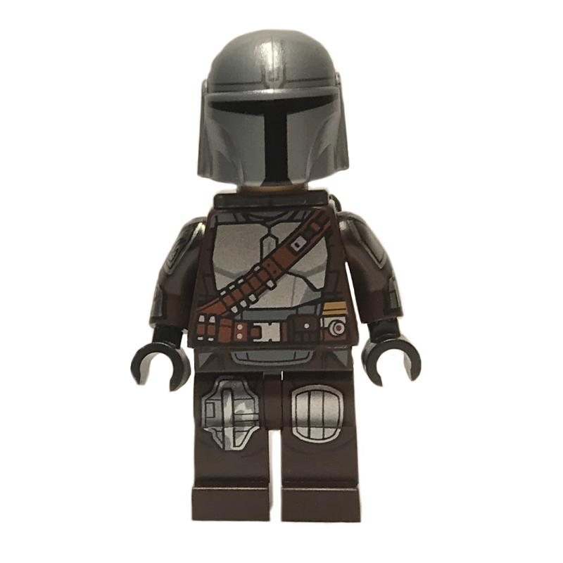 Lego The Mandalorian / Din Djarin, Dark Brown Outfit, 87610pr0417 Helmet