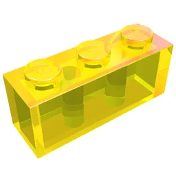 Brick 1 x 3 / Trans-Yellow