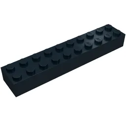 Brick 2 x 10 / Black