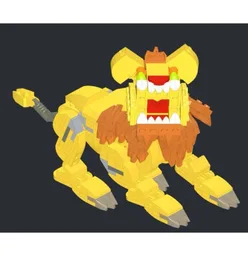 Posable Lion