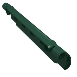 Technic Panel Curved 11 x 3 with 2 Pin Holes through Panel Surface / Dark Green