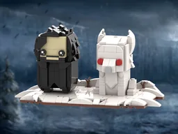 Jon Snow and Ghost Brickheadz