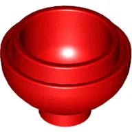 Brick Round 2 x 2 Dome Bottom [Open Stud] / Red