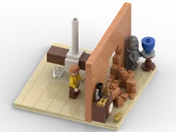 the adventures of Tintin - mini scene 16x16 - the secret of the unicorn