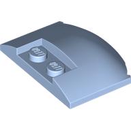 Lego Brick Round 3 x 4 x 2/3 Triple Curved with 2 Sunk Studs / Bright Light Blue
