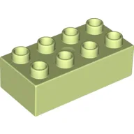 Duplo Brick 2 x 4 / Yellowish Green