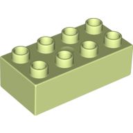 Lego Duplo Brick 2 x 4 / Yellowish Green