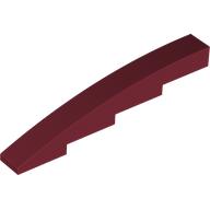 Lego Brick Curved 1 x 8 x 1 2/3 / Dark Red