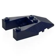 Brick Wedged, Sloped 6 x 4 Cutout, Stud Notches / Dark Blue