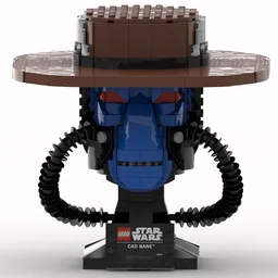 Cad Bane Head - Helmet Collection Style