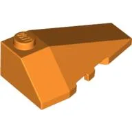 Brick Wedged, Sloped 4 x 2 Triple Right / Orange