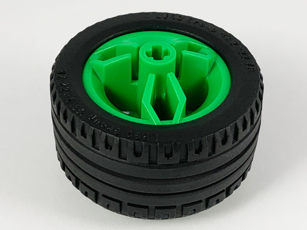Lego Wheel 30.4mm D. x 20mm with Center Axle Holes Motorcycle with Black Tire 43.2 x 22 ZR (66155 / 44309)