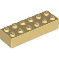 Lego Brick 2 x 6 / Light Yellow