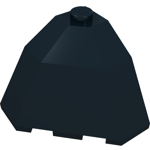 Lego Brick Wedged, Sloped 3 x 3 x 2 Facet Top / Black
