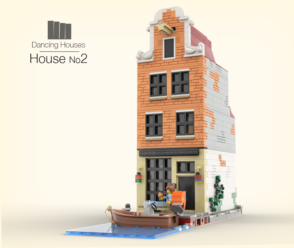 Lego Dancing Houses of Amsterdam – House 2: Donut & Pancake Shop