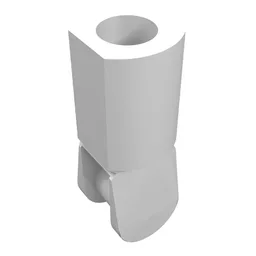 Bar Holder with Hole and Bar Handle / White