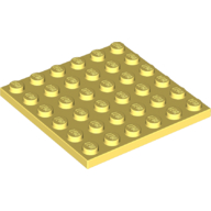 Lego Plate 6 x 6 / Bright Light Yellow