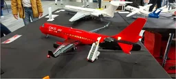 Embraer E-195 plane (Red)