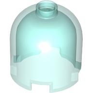 Lego Brick Round 2 x 2 x 1 2/3 Dome Top, Blocked Open Stud / Trans-Light Blue