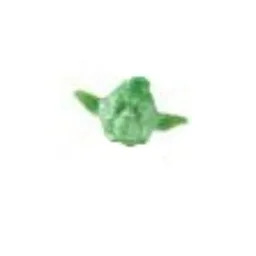 Pen Bead, Head, Yoda / Sand Green