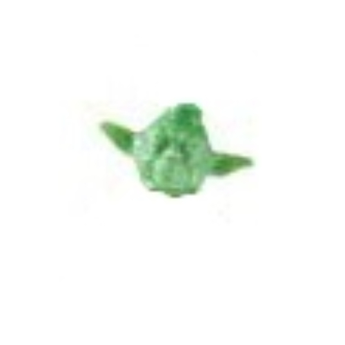 Lego Pen Bead, Head, Yoda / Sand Green