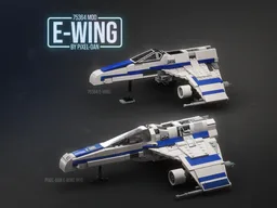 PiXEL-DANs - 75364 E-Wing Modifications incl Display Stand