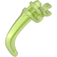 Lego Large Figure Weapon Claw, with Clip / Trans-Bright Green