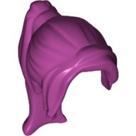 Lego Hair Ponytail Long with Side Bangs / Magenta