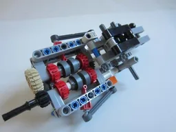 LEGO compact 4-speed paddle-shift gearbox