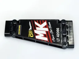Technic, Panel Plate 5 x 11 x 1 Tapered with 'TAKE OFF', 'MK', 'LT 42066' and 'RACE JET TEAM' Pattern Side B (Sticker) - Set 42066
