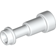 Lego Equipment Telescope / Torch / Spyglass, Support Round 1 x 1 x 1 2/3 / White