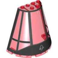 Cone Half 8 x 4 x 6 with Black Cockpit Print