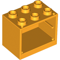 Lego Cupboard 2 x 3 x 2 with Hollow Studs / Bright Light Orange